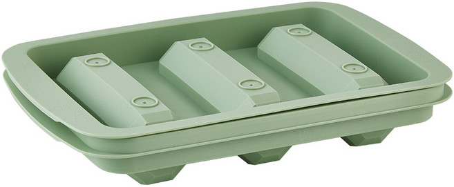 이지앤프리 아이스폴 대형 막대 얼음 트레이 3구, 그린, 1개