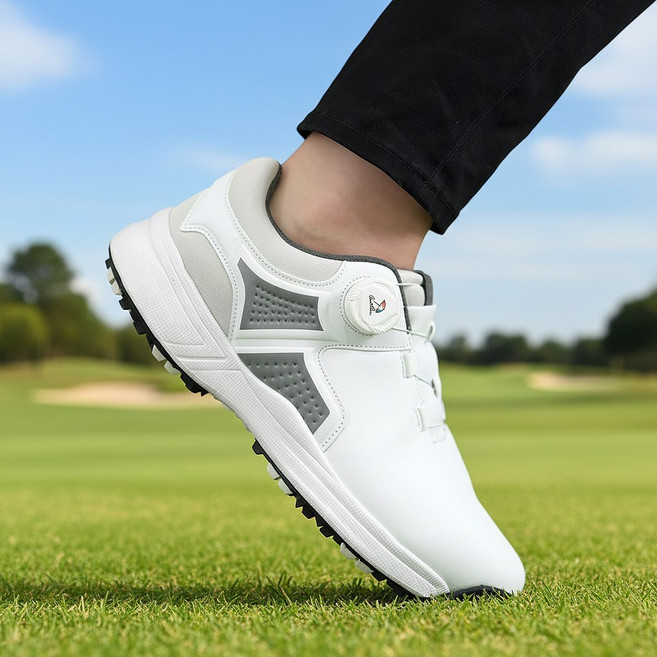 아놀드파마 다이얼 스파이크리스 골프화 남자 발편한 쿠션 미끄럼방지 워킹화 파크골프화 사계절 스포츠 운동화 실내 스크린화