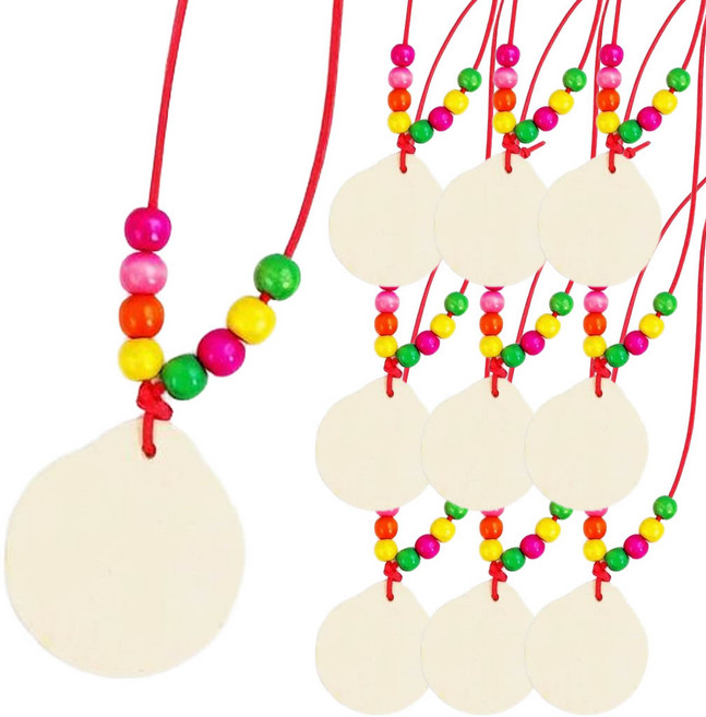 키득키득 원형 그리기 목걸이 만들기 비즈 DIY 만들기 패키지, WD2315 _원형, 단일, 10개