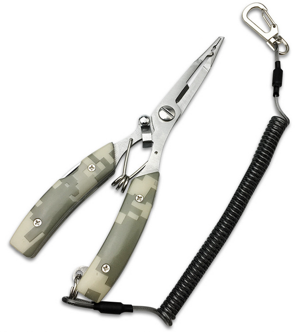 다기능 플라이어 5in1 낚시 플라이, 밀리터리 그레이, 1개