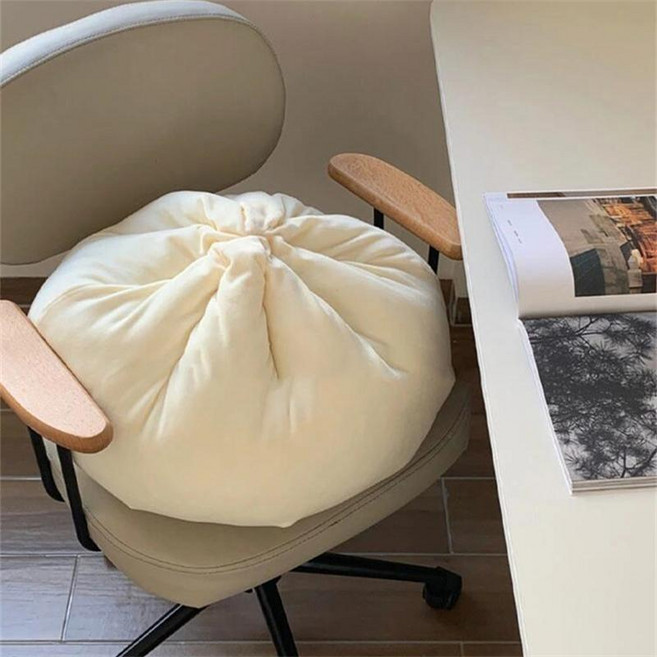 만두 쿠션 찐빵 떡모양 귀여운 인형 찹쌀 폭신 찹쌀떡 낮잠쿠션 선물 푹신, 대형 만두 베개 40x32cm