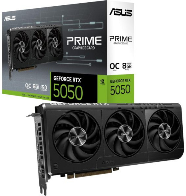 에이수스 듀얼 엔비디아 지포스 RTX 3050 6GB OC 에디션 게이밍 그래픽 카드 PCIe 40 GDDR6 메모리 HDMI 21 디스플레이포트 14a 2슬롯 디자인 축형 팬, PRIME, RTX5050|OC|8G