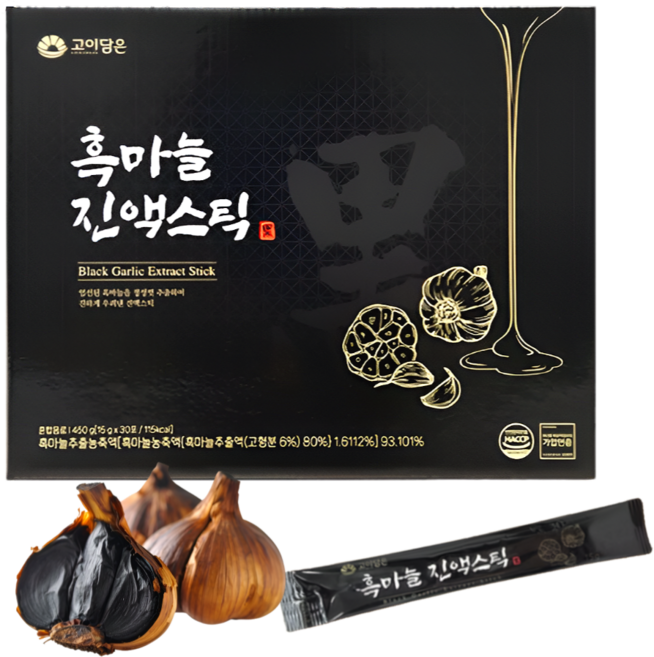 고함량 흑마늘진액 흑마늘 액상 스틱, 30회분, 450g, 1박스