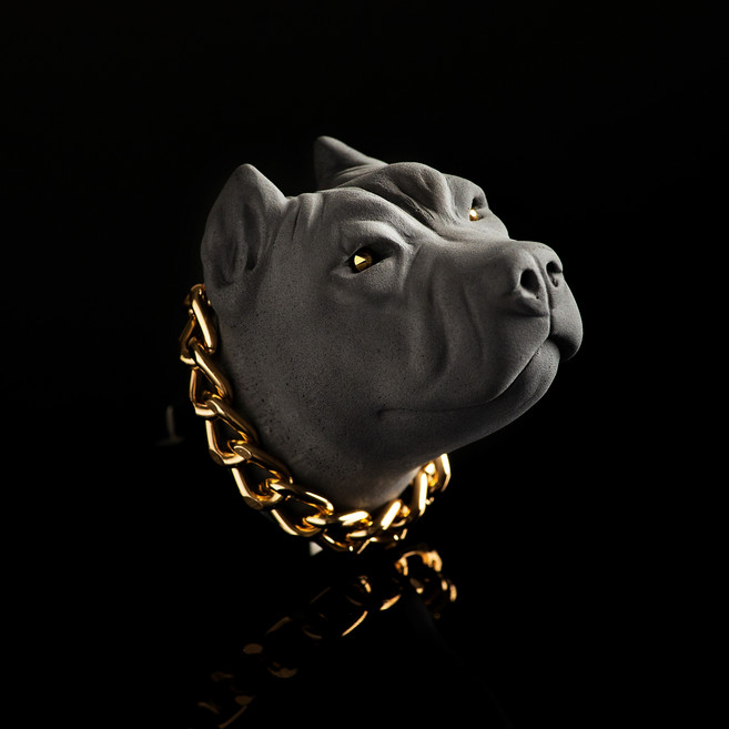 헤카테 보스 핏불 차량용 석고방향제, 1개, 클린솝, 클린솝