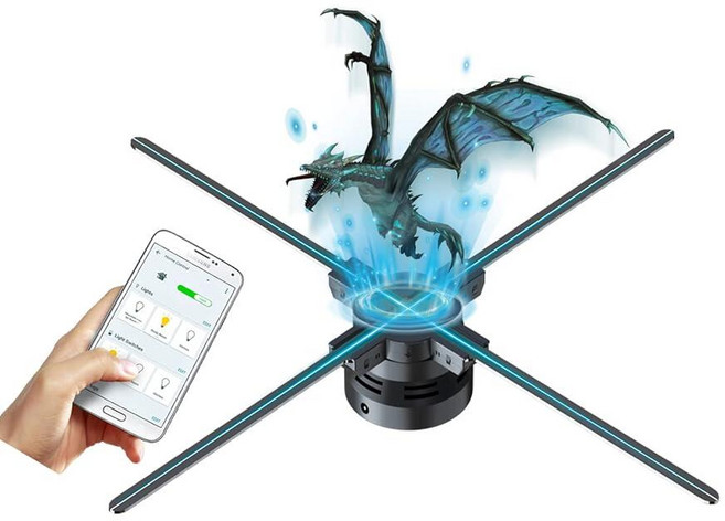 3DHologramFan Missyou 23.6인치 3DHologramfan 프로젝터 HD LED 광고 디스플레이 리모컨 및 블루투스 및 접합 비즈니스 스토어 표지판 바, 3DHologramFan,Missyou 23.6인치 3