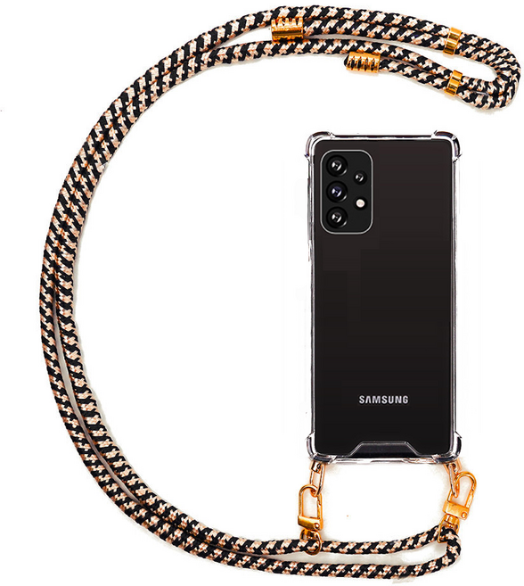 하이클리어 골든블루 폰스트랩 핸드폰 목걸이 케이스 줄