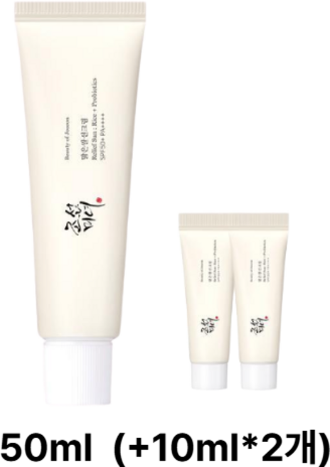 조선미녀 맑은쌀 선크림 50ml 본품 + 10ml x 2 증정 세트, 1개, 70ml
