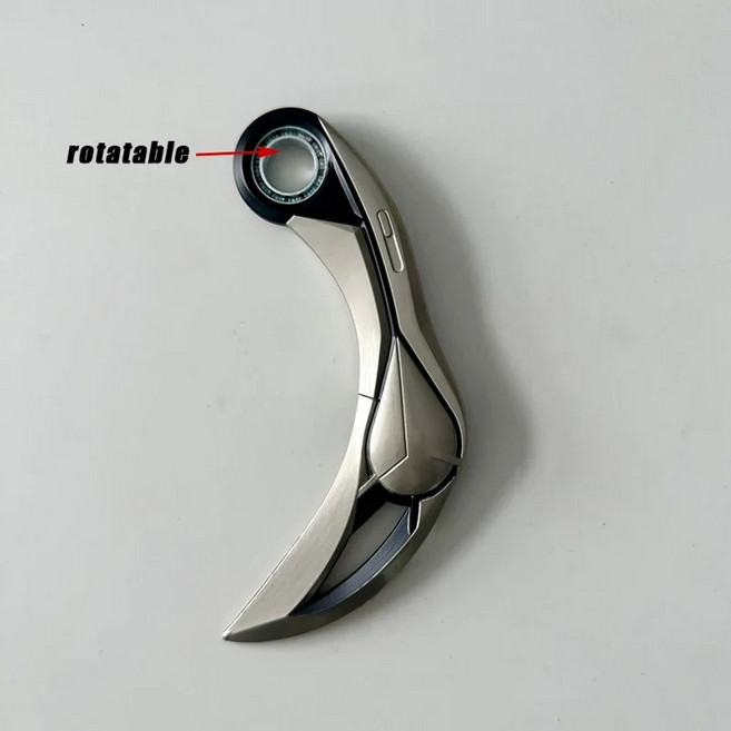 발로란트굿즈 발로란트칼 회전칼 발리송 금속 접이식, 16cm Ion Karambit, 1개