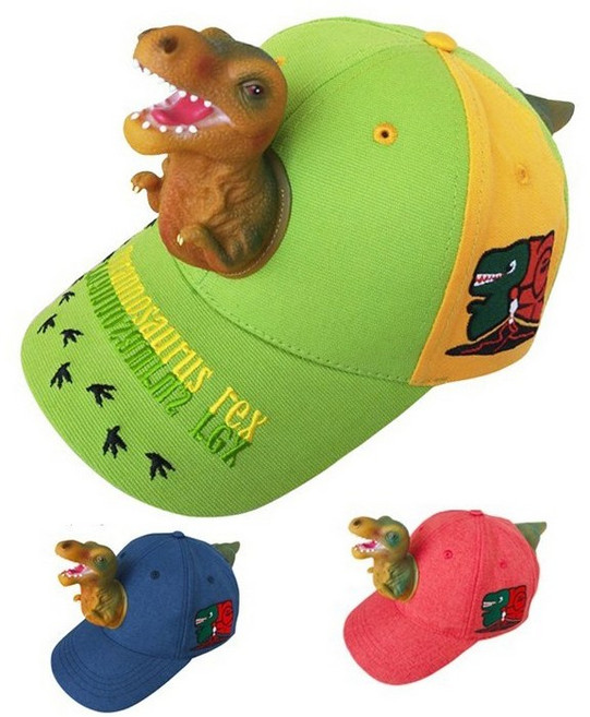 공룡피규어 모자 다이노모자