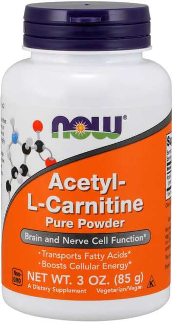 NOW Foods 乙醯左旋肉鹼補充粉 Vegan, 85g, 1罐