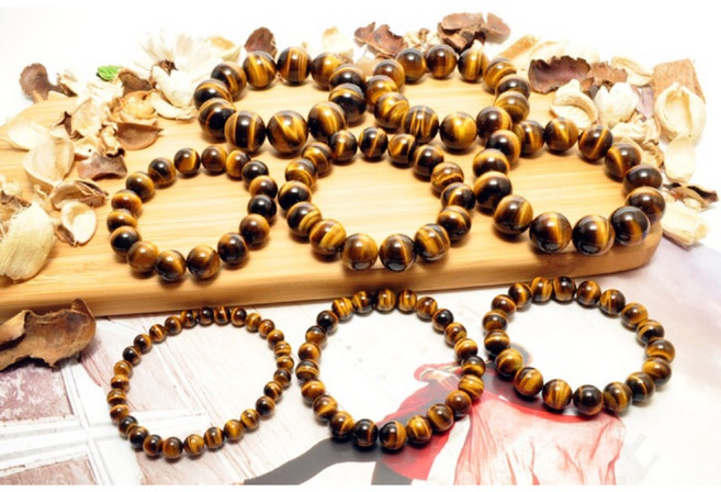 頂級3A黃虎眼石手珠 尺寸齊全 男女皆宜