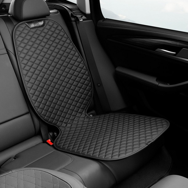 KEEP TOP 汽車安全座椅保護墊 ISOFIX通用型, 【新上市】黑色皮革款, 1個