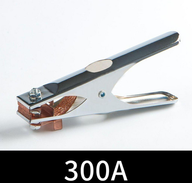 黑金剛電焊鉗 800A-1000A 全銅焊把鉗 300A-500A 小型家用電焊機接地夾, 1個, 300A地線夾線尾銅料