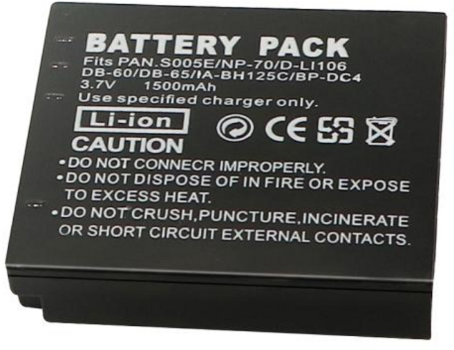 DB60 DB-60 DB-65 Battery for Ricoh G600 G700 G800 GX200 GX100 Caplio R3 R30 R4 R40 R5 WG-M1 GR GR Di, 1개