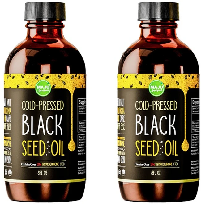 마주슈퍼푸드 액상 블랙 커민씨드 오일 냉압착 237ml 2개 - 쿠팡