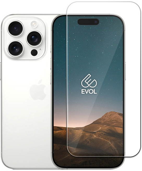 EVOL 강화유리 휴대폰 지문인식 액정보호필름 9H 2P, 1세트