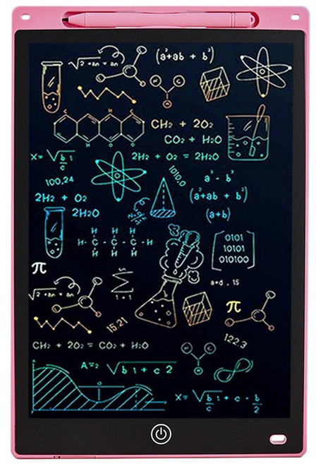 LCD 手寫畫板 繪圖板, 12寸彩色+粉色, 1個