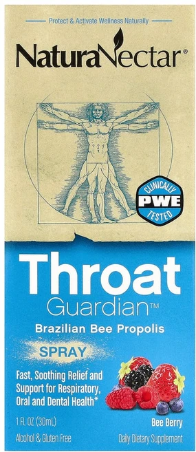 네츄라넥타 Throat Guardian 스프레이 비 베리 30ml(1fl oz), 1개, 30ml - 쿠팡