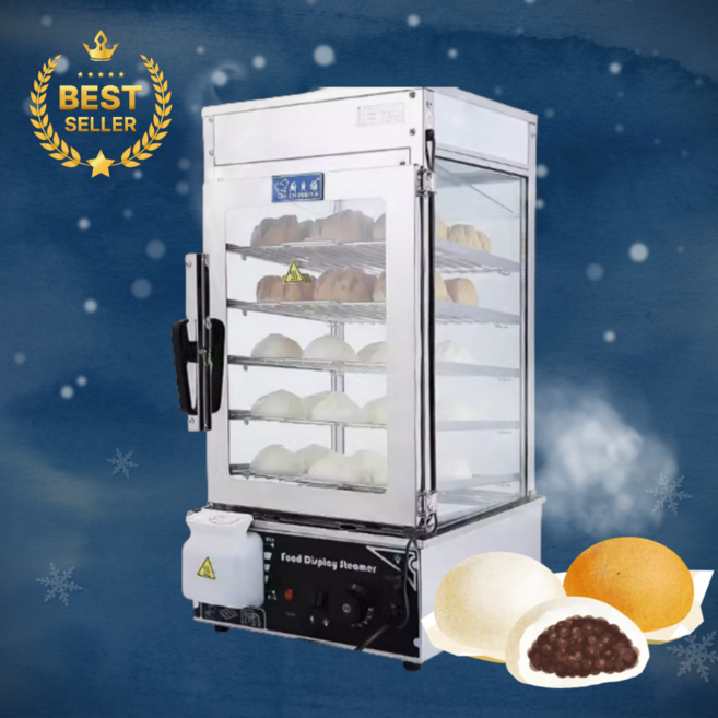 수아파파 호빵 찜기 기계 전기 업소용 편의점 찐빵 쇼케이스, B2 - 대형