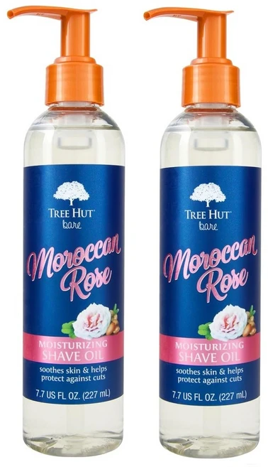Tree Hut 트리헛 모이스처라이징 쉐이브 오일 모로칸 로즈 227ml x 2팩, 1개 - 쿠팡