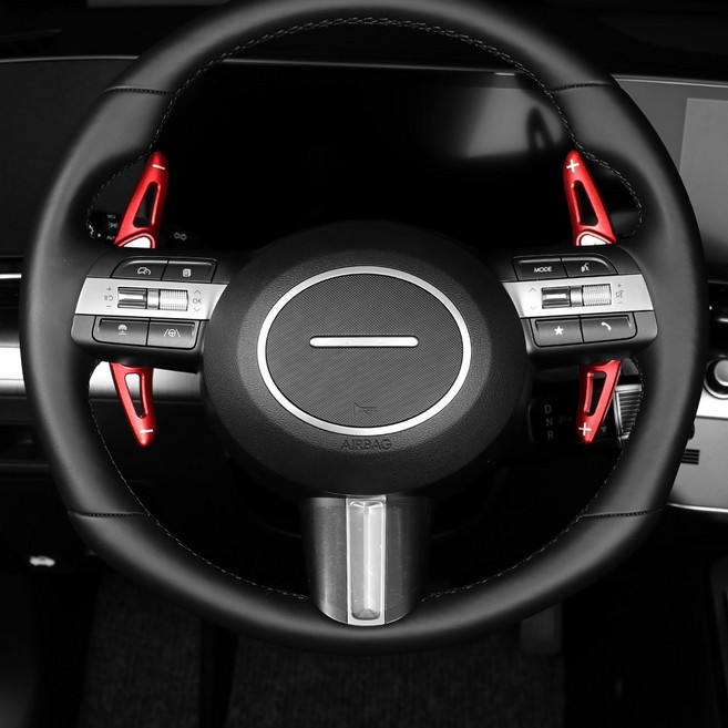 유투카 호환 투싼 NX4 페이스리프트 핸들 튜닝 용품 알루미늄 패들쉬프트, 레드 2Pcs