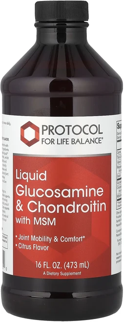 몸관리하세요 겨울입니다 Protocol for Life Balance 액상 글루코사민 및 콘드로이틴 MSM 함유 시트러스 맛 473ml(16fl oz) 특별관리진행, Protocol for Life Balance ..., 1개, 473ml - 쿠팡