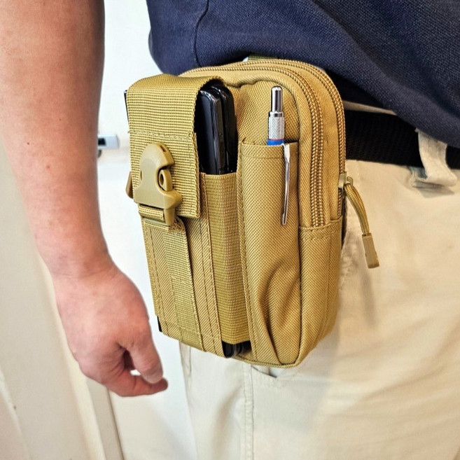 벨트색 파우치 다용도 작업용 미니 스마트폰 가방