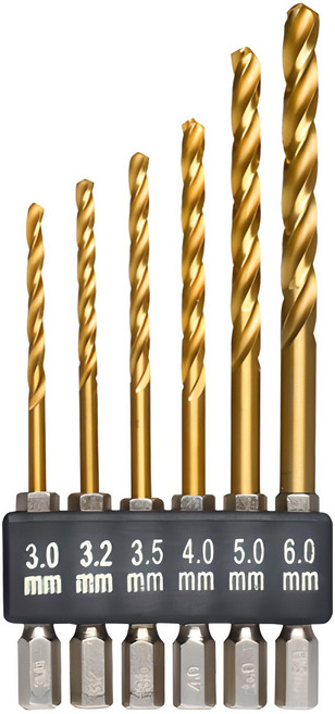 이엑스파워 하이스 드릴 비트 6종 세트, 1세트