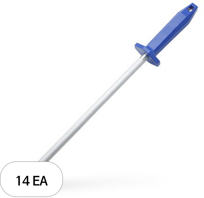 기셀 스텐다드컷 연마봉 칼갈이, 블루, 14개