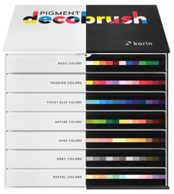 카린 피그먼트 데코브러쉬마카 프로폐셔널 84색, 상세페이지 참조, 상세페이지 참조