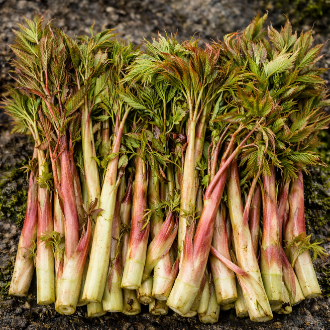 [제철한정특가] 100%자연산 봄나물 눈개승마 삼나물, 500g, 1박스