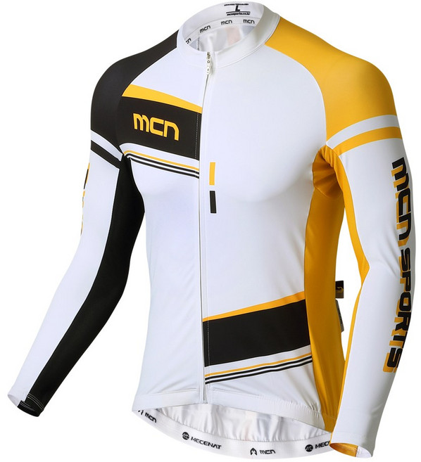 MCN 나이트 긴팔 져지 자전거 의류 스킨슈트 셋업 져지 상의 기능성 사이클 상의