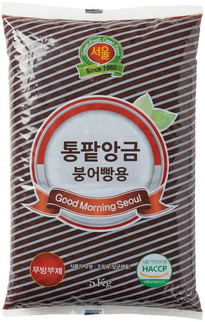 프리미엄 붕어빵 황금 잉어빵 통 팥앙금 앙버터, 5kg, 1개