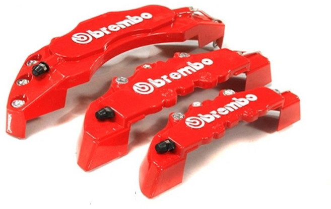 제로몰 <당일발송> 캘리퍼 커버 브레이크 휠 원피 라이닝 디스크 튜닝, 4P, 1개