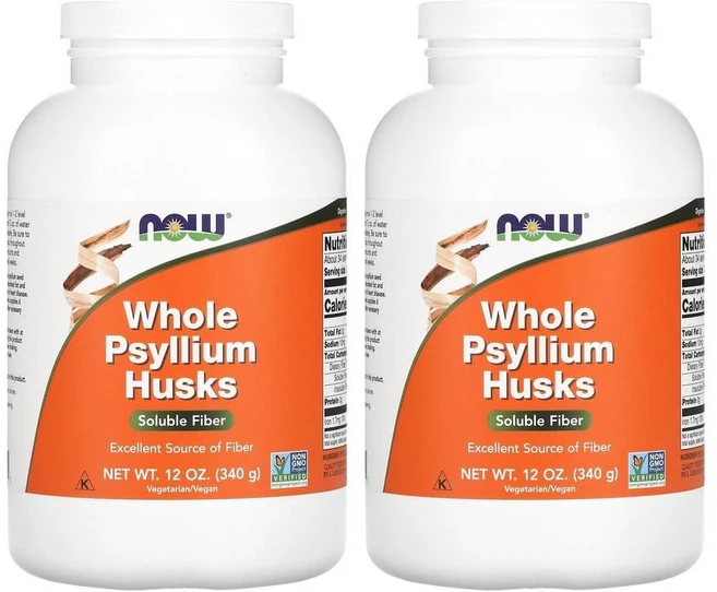 나우푸드 통 차전자피 가루 식이섬유 효능 분말 NOW Foods 340g(12oz) 2병, 2개, 340g - 쿠팡