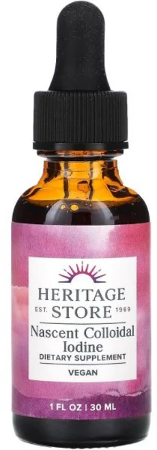 헤리티지 스토어 초기 콜로이드 요오드 246mg 감량 건강한 갑상선 지지를 위한 액체 요오드 보충제 *애틀랜틱 다시마의 포함 바이오어블 비건 약 480인분 1온스, 헤리티지 스토어 초기 콜로이드 요오드, 246mg 감량, 1개 - 쿠팡