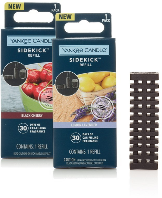 YK 사이드킥 차량용 방향제 리필, 1개, 사이드킥리필/블랙체리