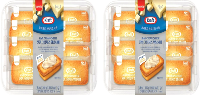 삼립 진한 크림치즈 휘낭시에, 360g, 2세트