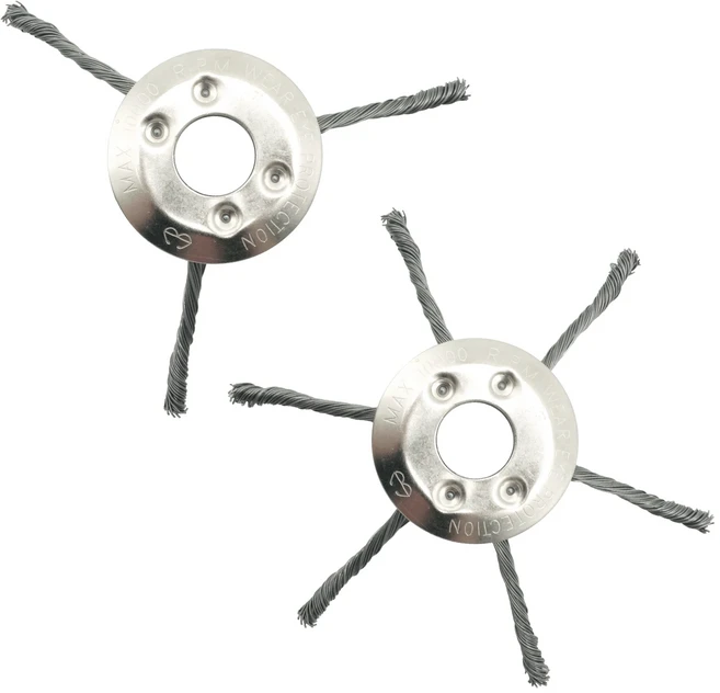 LUSQI 6/8/9 스틸 와이어 휠 헤드 잔디 트리머 헤드 범용 잡초 브러시 맞춤 스트레이트 샤프트 Brushcutte