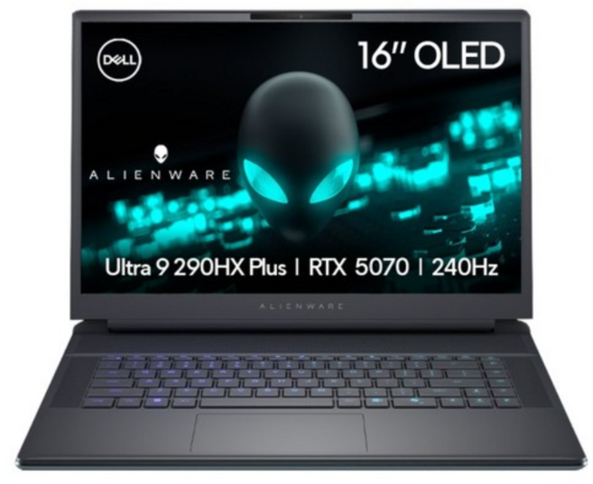 델 2026 에일리언웨어 16 에어리어-51 코어Ultra9 인텔 14세대 지포스 RTX 5070, Liquid Teal, DAA16250L-WH01KR, 2TB, 16GB, 윈도우 11 홈
