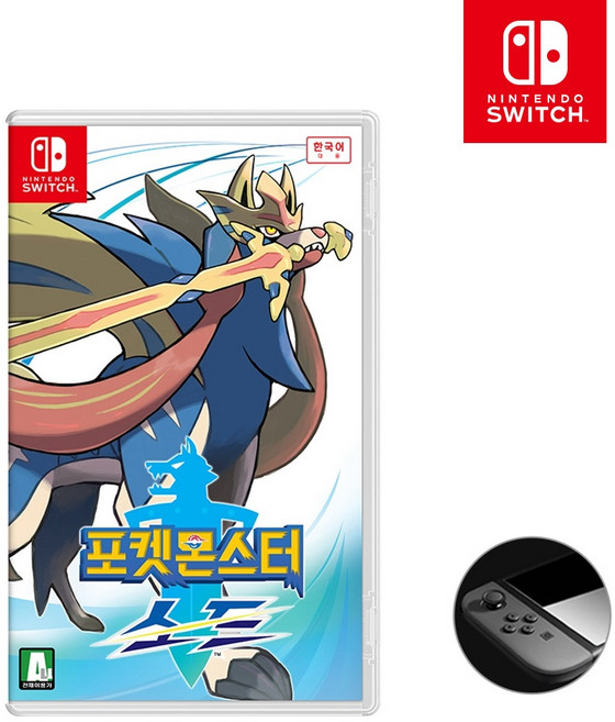 [공식판매처]닌텐도 스위치 포켓몬스터 소드 + 화면보호필름 새상품 한글판, 스위치 포켓몬스터 소드+필름