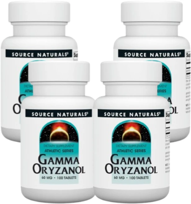 Source Naturals Athletic Series 감마 오리자놀 60mg 100정 4 set - 쿠팡