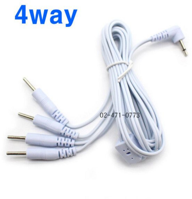 동양저주파 TENS2001 저주파자극기용 연결선(4패드용) 연결케이블 (1개), 1개