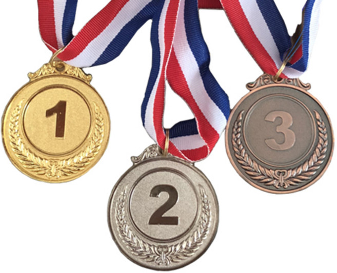 컬러팝 금은동 메달 세트, 1세트