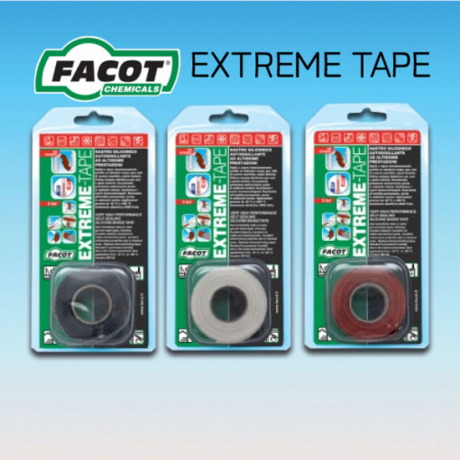 FACOT EXTREME TAPE 익스트림테이프 자가융착실리콘 보수테이프 25.4mm 3M, 검정색, 1개