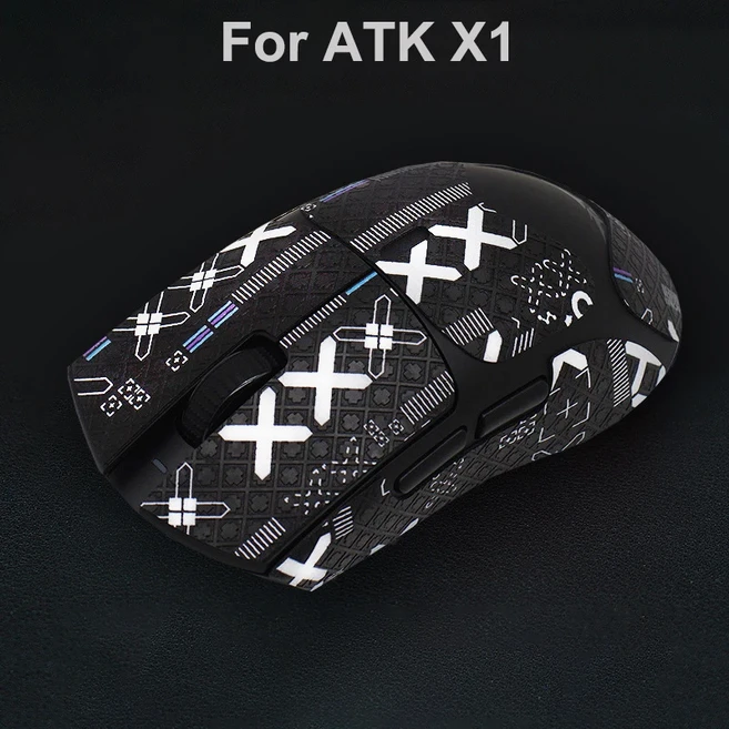 마우스 그립 테이프 스케이트 수제 스티커 미끄럼 방지 도마뱀 피부 ATK F1 PRO MAX Ultimate/ATK X1 PRO M, 05 X1-BK-XX