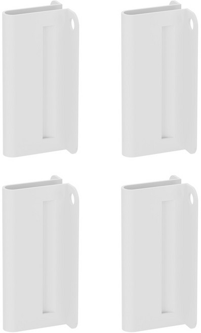 스피드랙 기둥고정클립 부속 4P세트, 화이트