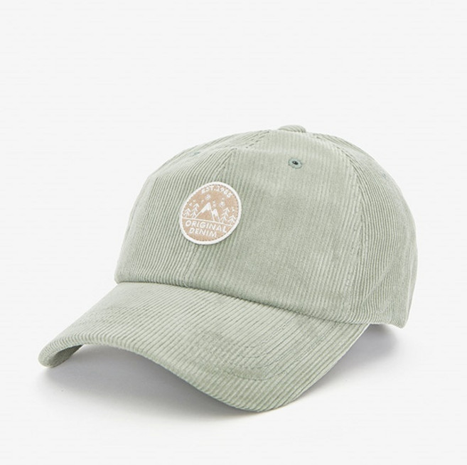 공용 와펜 포인트 코듀로이 볼캡_JL5AAB48-OG