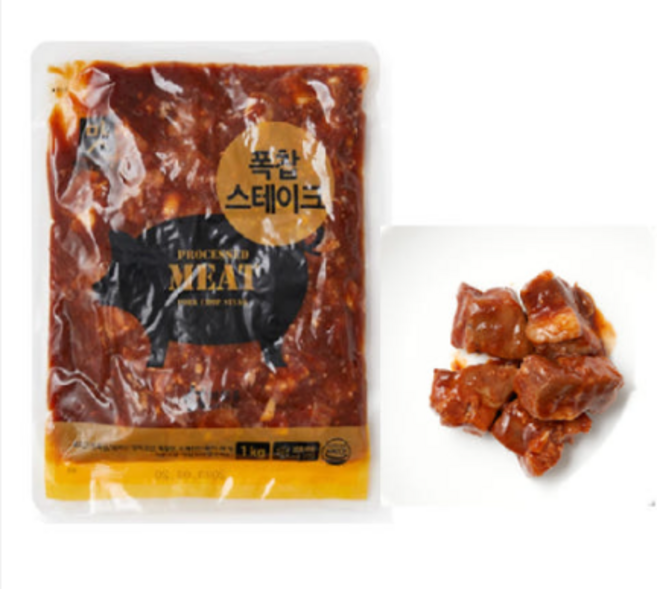 아워홈 폭찹스테이크 1kg 냉동, 1개