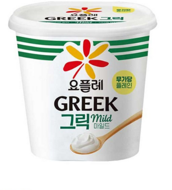 빙그레 요플레 그릭요거트 무가당 플레인, 2개, 900g